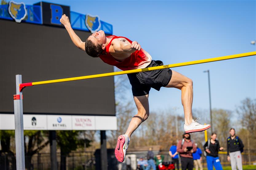 Students compete in track and field